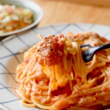 【ワンパン15分！トマトクリームパスタ】ツナ缶&トマト缶で♪