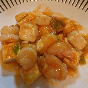 1234876の作ってみた!投稿(【エビチリ豆腐】コスパ抜群！かさまし節約おかず♡)