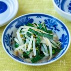 和食や中華の副菜に☆もやしとニラの辛子しょうゆ和え