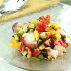 夏の疲れを癒します！タコと夏野菜の梅レモンマリネ