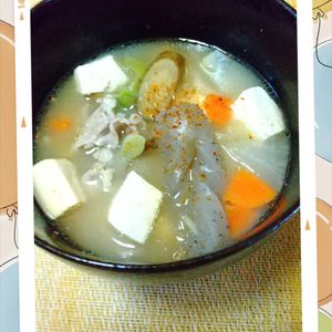 チョロリスの作ってみた!投稿(【我が家の豚汁】旨い!旨すぎる!!と大絶賛♪男子におすすめ♡)