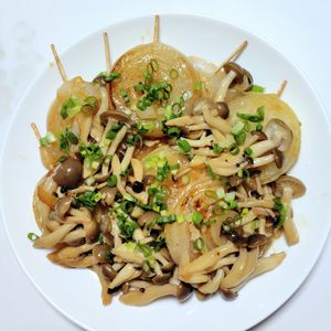 ふうかの作ってみた!投稿(とろける♪新玉ねぎの照り焼きステーキ)