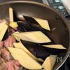 10分で完成！【なす豚ネギだれ丼】の工程1