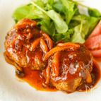 ソースがおいしい♪【お豆腐でヘルシー♪ハンバーグ】