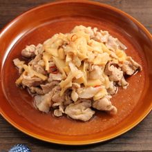ピリ辛!豚肉とメンマのパパッと炒め