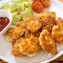 簡単！揚げ焼き♪ささみのバジルチーズナゲット