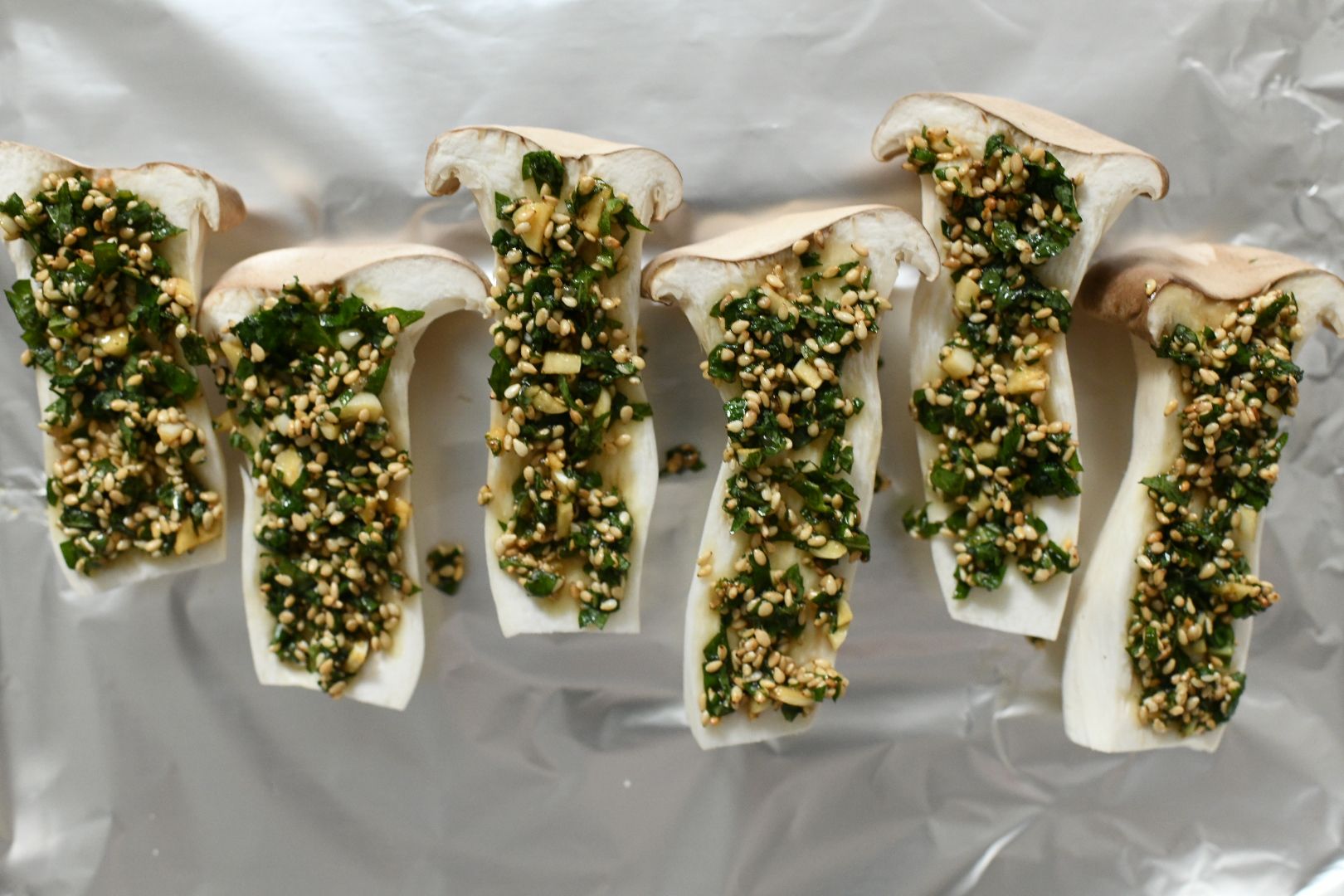 エリンギの紫蘇ごまガーリック焼き | レシピサイトNadia