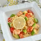 海老アボカドとトマトのオイルパスタ♪レモンでさっぱり夏パスタ