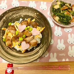 ありみの作ってみた!投稿(【照り焼きチキンちらし】おひなさまに♡子供も大人も嬉しい♬)