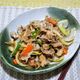 豚こま肉でトンテキ風炒め（ポイントはウスターソース）