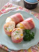 ベーコン巻きおにぎり