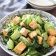 【チンゲン菜と絹揚げの和風ごま酢炒め】ちょっぱや5分で激旨♪