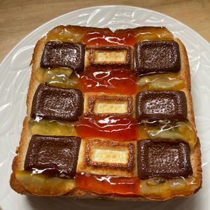 りょうこの作ってみた!投稿(この組合せはクセになる!オレンジ焼きチョコトースト)