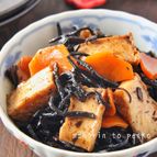 作り置き＊ひじきと厚揚げの煮物