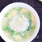 大根おろしと白菜の卵スープ