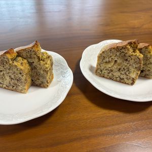 こむぎの作ってみた!投稿(砂糖不使用*毎日食べたいヘルシーバナナ紅茶ケーキ)