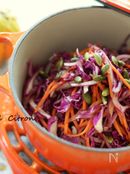 ハロウィンに♪紫キャベツのコールスローサラダ