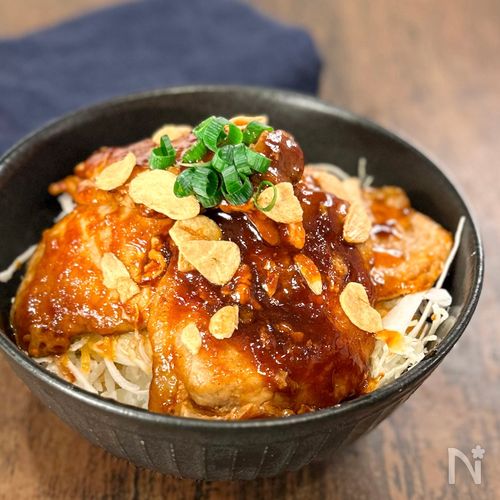 【薄切りトンテキ丼】ガッツリご飯が食べたい時に