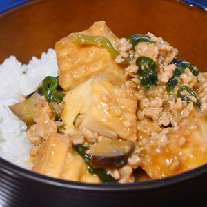 こざかなの作ってみた!投稿(ほうれん草と厚揚げの《そぼろ♡中華炒め》)