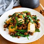 『絹厚揚げとひき肉の甘味噌炒め』簡単☆のっけご飯に！