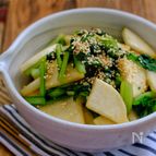 ポリ袋で簡単！＊大根と小松菜の即席醤油漬け＊