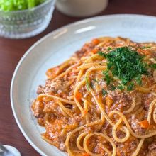 トマト缶不使用✨とろ〜りチーズのミートパスタ🍝