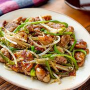 【豚ともやしのチンジャオロース風】簡単！節約！ヘルシー♪