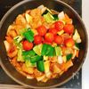ころころ豚しゃぶ団子と夏野菜の黒酢あんの工程8