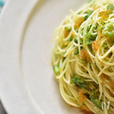 決め手は油！きゅうりととびっ子の冷製パスタ