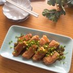 タレが食欲をそそる・おつまみにもぴったり♡長芋の豚巻き蒲焼き