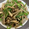 ここあの作ってみた!投稿(ごはんが進む！【ごぼうとピーマンと椎茸のオイスターきんぴら】)