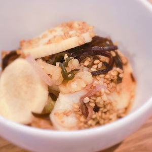 ミルクの作ってみた!投稿(長芋と茗荷のさっぱりごま昆布和え・ポリ袋でサッとあと一品！)