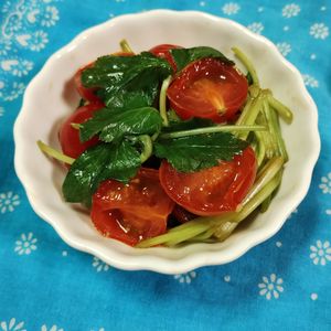 M*Pの作ってみた!投稿(ミニトマトと三つ葉のわさび醬油マリネ)