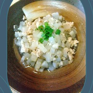 チョロリスの作ってみた!投稿(【大根のゆず塩麻婆】柚子胡椒香る和風な麻婆豆腐!)