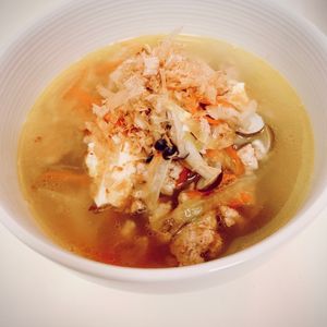 りんの作ってみた!投稿(【くずし豆腐とせん切り野菜のスープ】具沢山で食べ応え抜群！)