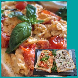 サトちゃんの作ってみた!投稿(いつもの朝食に飽きたら♪イタリアンオムレツのオープンサンド)