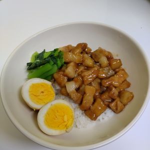 みふりーもの作ってみた!投稿(【男子喜ぶ！簡単ルーローハン】簡単レシピ)