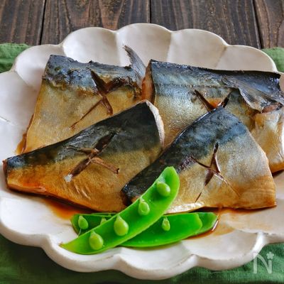 簡単!!サバのめんつゆレモン煮