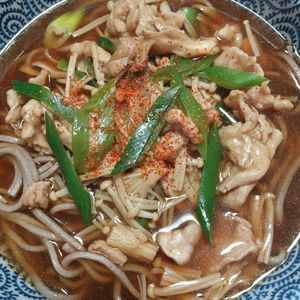 よっこの作ってみた!投稿(豚こまキノコそば)