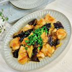 フライパンひとつ！＼ごはんがススム／鶏肉となすの甘酢あん