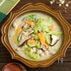 野菜たっぷり♡豚肉と春キャベツの中華風豆乳スープ