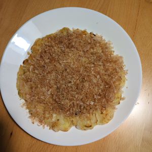 天丼かぁちゃんの作ってみた!投稿(混ぜて焼くだけ【チーズねぎ焼き】)