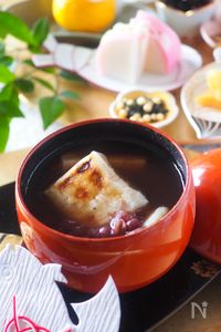 【缶詰・時短】ゆで小豆缶詰で作る＊簡単おしるこ〈ぜんざい〉