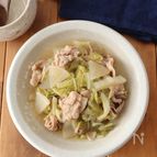 汁まで飲み干したくなる♪白菜と大根と豚肉の和風煮