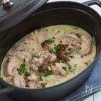 STAUBで鶏肉のさっぱりクリーム煮