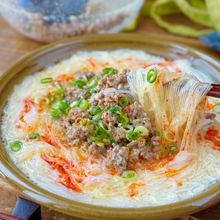 レンチンで簡単♬豆乳担々春雨♬