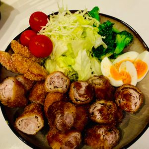 ぐ〜たら子の作ってみた!投稿(【時短♪ひとくちミルフィーユカツ】お弁当にも♡︎)