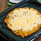 ホットプレートで簡単ツナニラキムチチーズチヂミ【包丁不要】