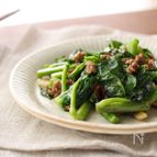 5分で完成！ネバ旨♪つるむらさきと豚ひき肉のオイスター炒め