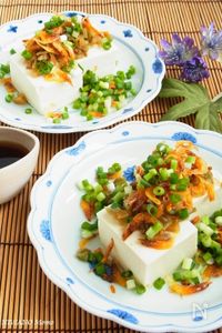 ３種具材の中華風冷奴【桜えび・ザーサイ・万能ねぎ】